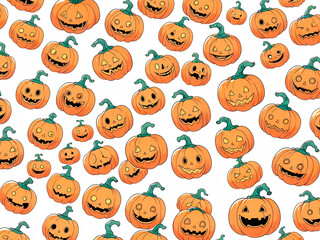 seamless pattern with funny cats