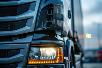 Obraz premium Truck Grill and Open Road