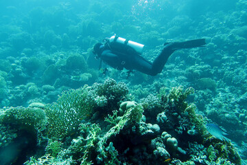 Scuba diver in the Red Sea