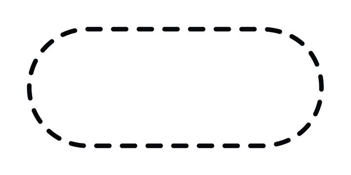 recommend clip art: Dashed line circle frame. isolated on white background.