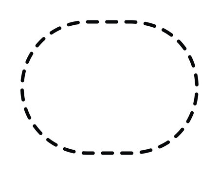recommend clip art: Dashed line circle frame. isolated on white background.