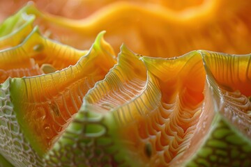 A close up of a very colorful and intricate looking plant. AI.
