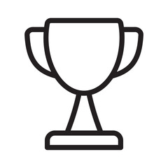 Trophy icon. Trophy cup, winner cup, victory cup icon. Reward symbol sign for web and mobile.