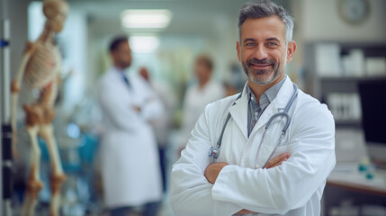 Fototapeta premium orthopedic doctor in the clinic 