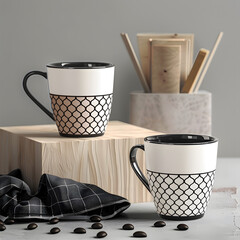 tea or coffee mugs AI generated