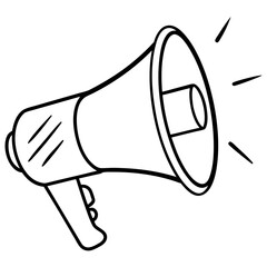 megaphone isolated on white