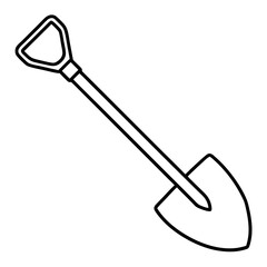 shovel isolated on white background