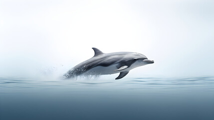 Underwater Serenity: Capturing the Majestic and Graceful Movement of a Dolphin in its Natural Habitat