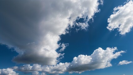 Obraz premium Blue Sky with Clouds. 