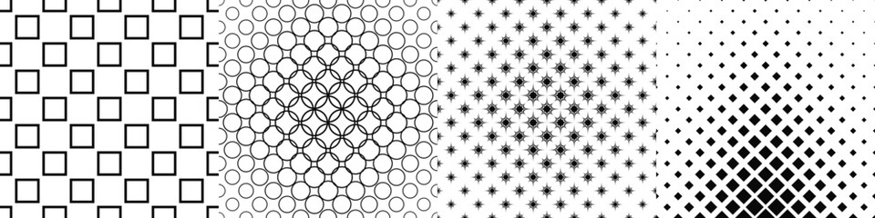 Black and white pattern collection