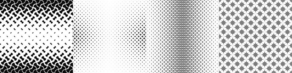 Black and white pattern collection