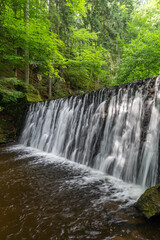 Waterfall Kropelka in Karkonosze mountain range, Polish Sudeten Mountains
