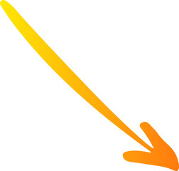 yellow gradient arrow sign