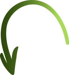 dark green gradient arrow