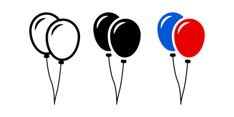 Balloon Icon. symbol for mobile concept and web design. vector illustration