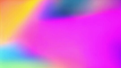 Abstract vibrant neon colors background. Gradient banner. Smooth blend of purple, green, blue, yellow and turquoise