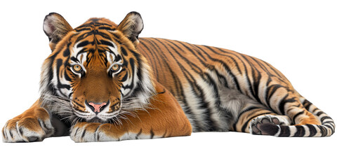 Fototapeta premium Tiger isolated on transparent or white background 