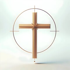 Fototapeta premium Christian cross illustration 