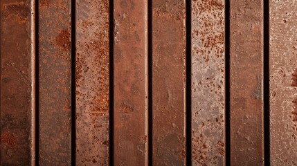 Weathered metal surface with prominent rust patches, deep grooves, and a grunge aesthetic, ideal for creating a tough, industrial look in designs