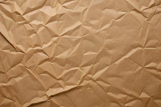 textura do papel pardo marron amassado 