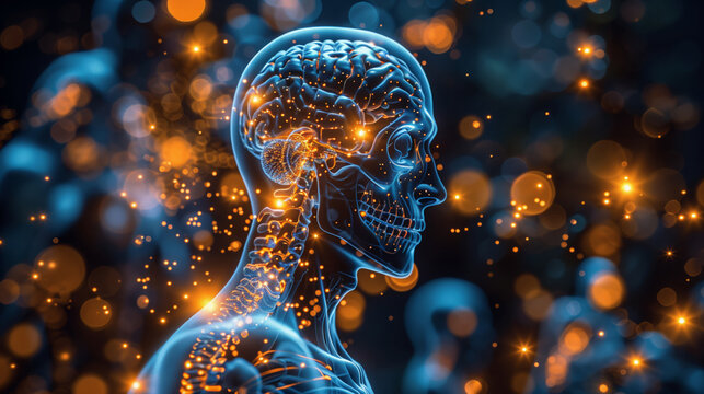An infographic depicting the impact of medical marijuana on the human nervous system and body.