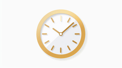 This icon shows a clock. It's a white clock on a white background.