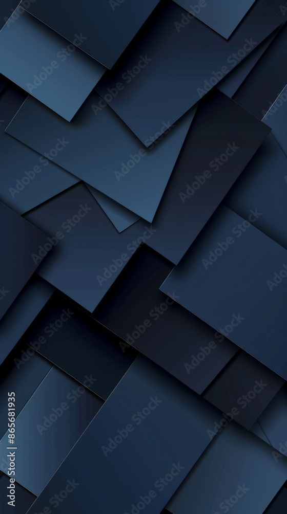 Poster dark blue geometric layered background with overlapping shapes. ideal for corporate and business pre