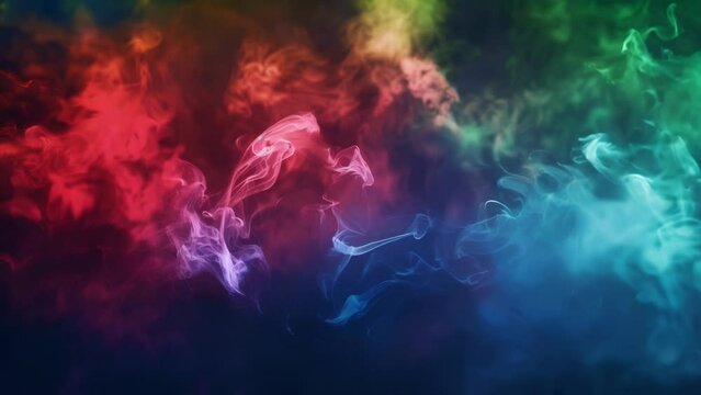 With every whiff vibrant bursts of red green and blue smoke burst forth creating a visual spectacle that is both stimulating and soothing.