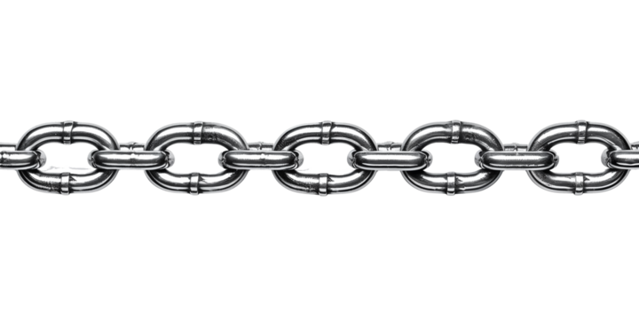 Metal chain isolated on transparent or white background  - Powered by Adobe