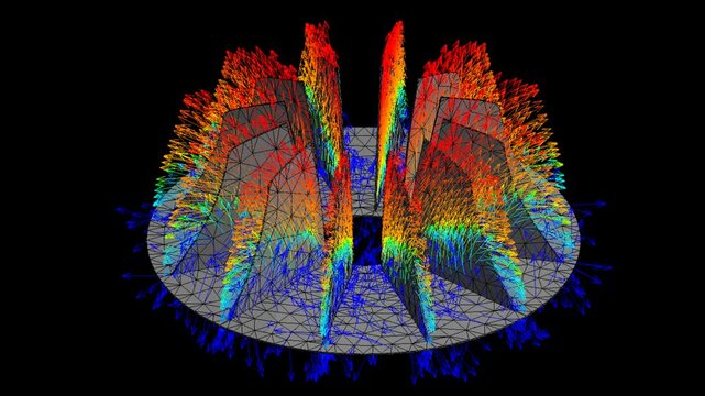 Mechanic simulation engineering - Stress and breakpoint analysis of mechanical base under force and moment conditions