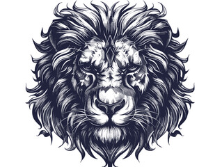 Obraz premium A lion with a mane and a large, black eye. The lion is the main focus of the image