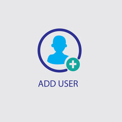 Add to friends vector icon.