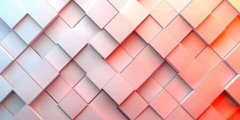 Fototapeta premium Abstract background with geometric patterns in pastel pink tones and smooth texture