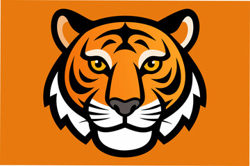 tiger head vector illustration