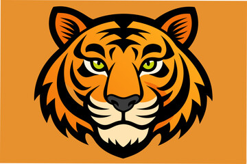tiger head vector illustration