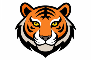 tiger head vector illustration