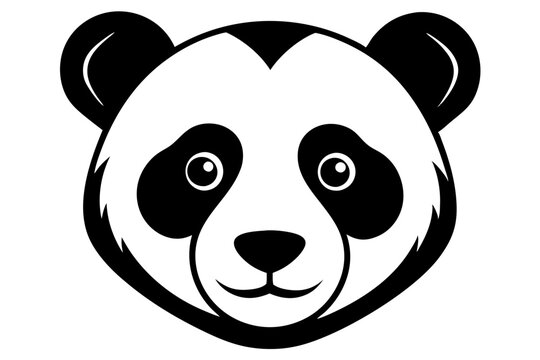 recommend clip art: panda animal silhouette vector illustration