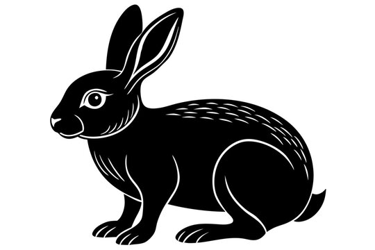 recommend clip art: rabbit animal silhouette vector illustration