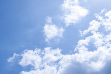 Fototapeta premium Blue Sky With White Clouds