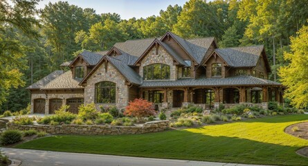 Beautiful homes in the Michigan style amidst beautiful nature