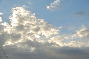 Obraz premium blue sky with clouds
