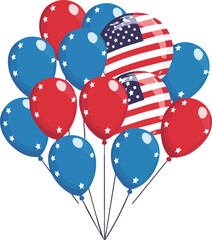 4th of July, USA Independence Day Celebration - Banner Illustration