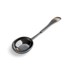 silver spoon isolated on white