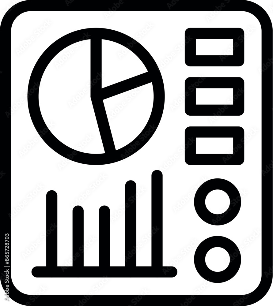 Poster business analytics dashboard is displaying charts and data insights, providing a comprehensive overv