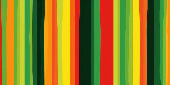 Banner with colors strips of african flag on a green background, for black history month, juneteenth, keti koti or remembrance abolition.