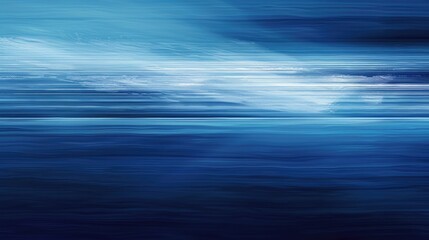 Blue abstract background with horizontal lines for nature and technology designs.