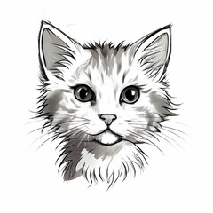 Fototapeta premium Wet kitty