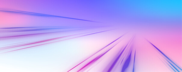 Abstract neon light rays background. A colorful motion background of city light trails. Vector PNG.	
