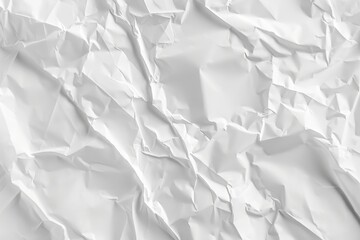 Obraz premium Crumpled white paper texture