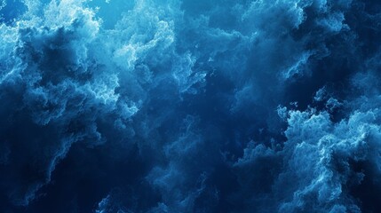 Fototapeta premium Blue Sky Cloudscape At Dusk